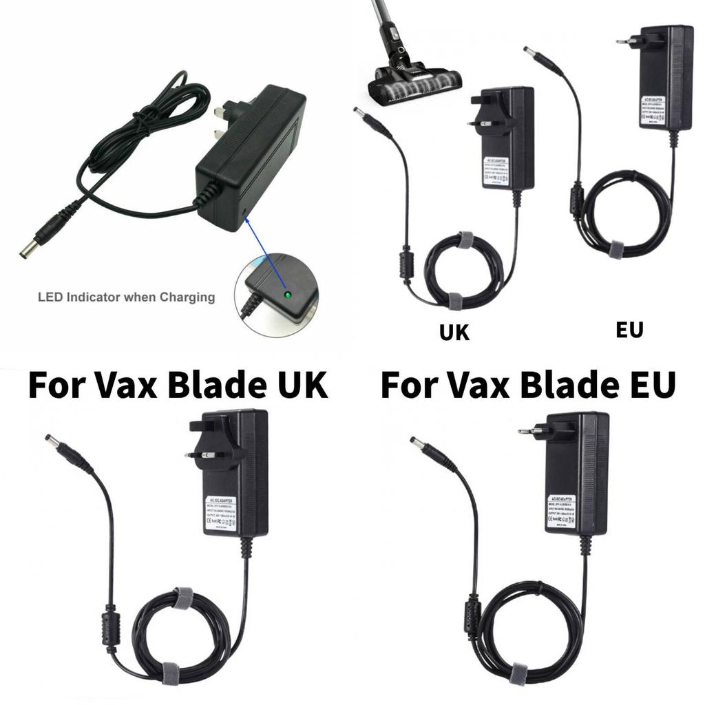 Сертифицированное зарядное устройство для пылесоса Vax Blade 34 В 600 мА Tbt3v1b2 Tbt3v1t2 Mx-a-340600 Для домашнего использования