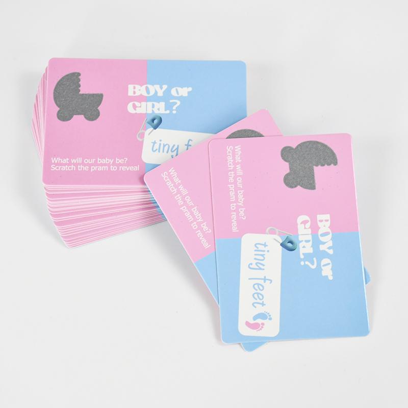 24 шт./пакет скретч-карты для мальчиков или девочек, игровые принадлежности для вечеринок, для девочек, для девочек, для девочек, для украшения детского душа, для крещения, для украшения, билеты