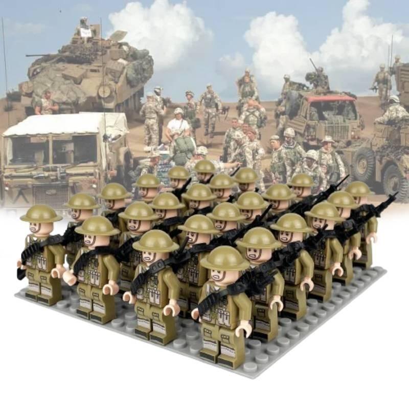 Small Particle Soldier Building Blocks Durable Abs Plastic Construction