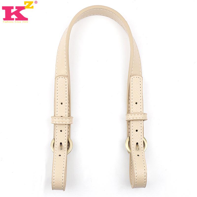 Adjustable 47-52cm Double Buckle PU Leather Strap for Bags and DIY Projects