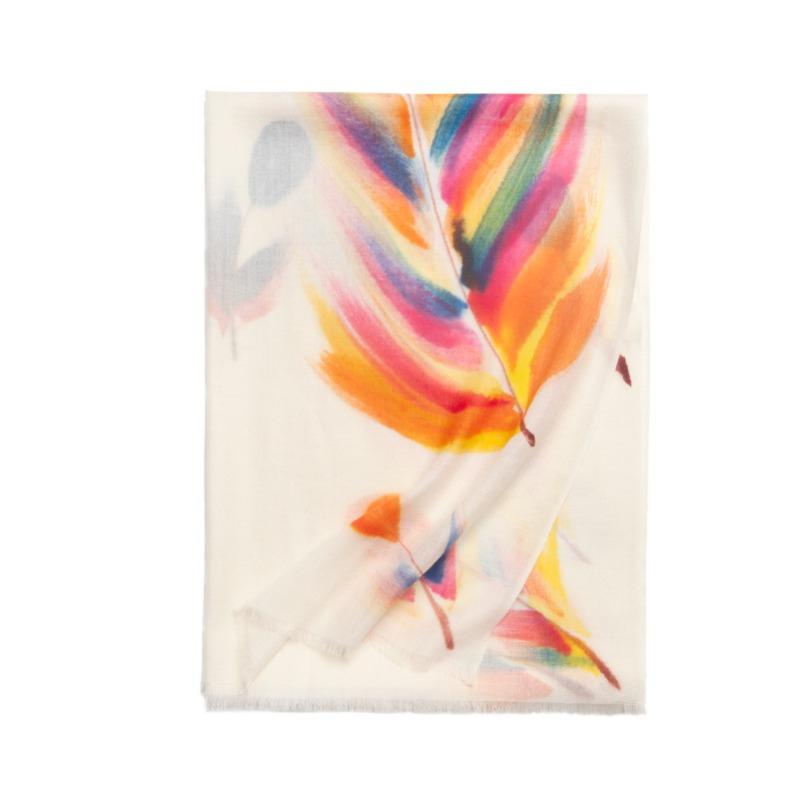 80 Twill Hand-painted Wool Scarves, Autumn and Winter Warm Shawls, Cashmere Scarves