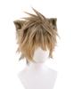 Ruggie Bucchi Cosplay Wig with Animal Costume Includes Net and Halloween Costume Ears, Accessory, Comb, Brown,