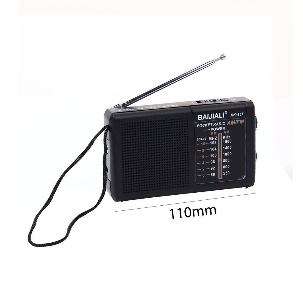 Мини-радиоприемник FM AM с телескопической антенной, двухдиапазонный, карманный, работает от батареек, для экстренных случаев, урагана, для бега, музыкальный плеер, радио