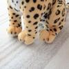 23/27/33CM Lifelike Forest Lion Snow Leopard Plush Toys Simulated Animal Black Leopard Dolls Creative Birthday Decoration Gifts