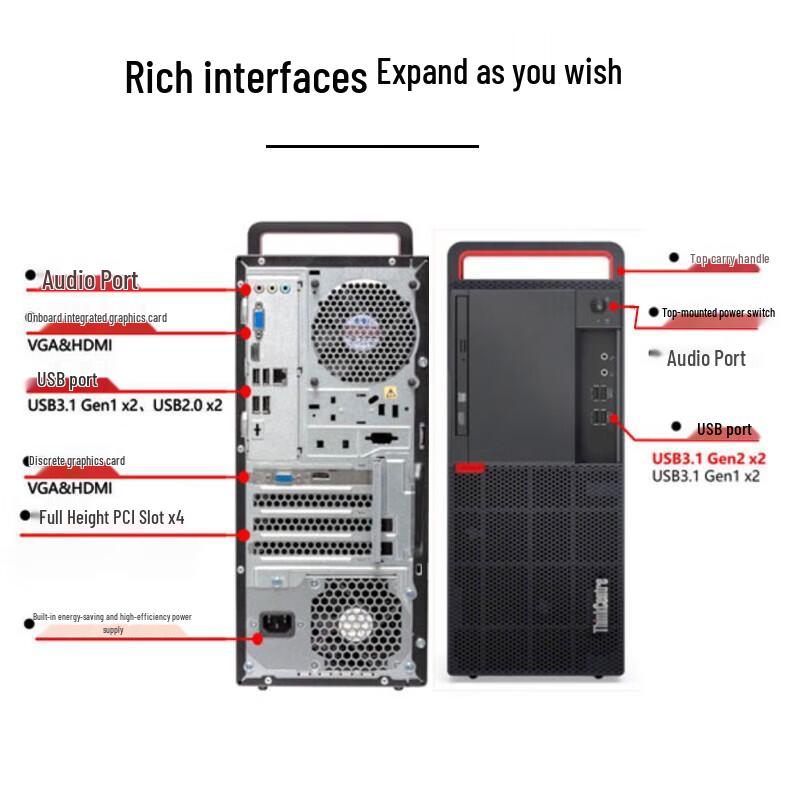 Lenovo KaiTian M630Z AI Business Desktop PC (CN version)