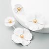 1 Pair Boho Style Earrings Alloy Flower Long Earrings