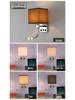 USB Charging European Style LED Wall Lamp for Indoor Use - Ideal for Hotels and Bedrooms