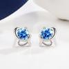 New 925 Sterling Silver Earrings Fashion AAA Zircon For Women Exquisite Student Girlfriend Jewelry Accessories Wedding Party