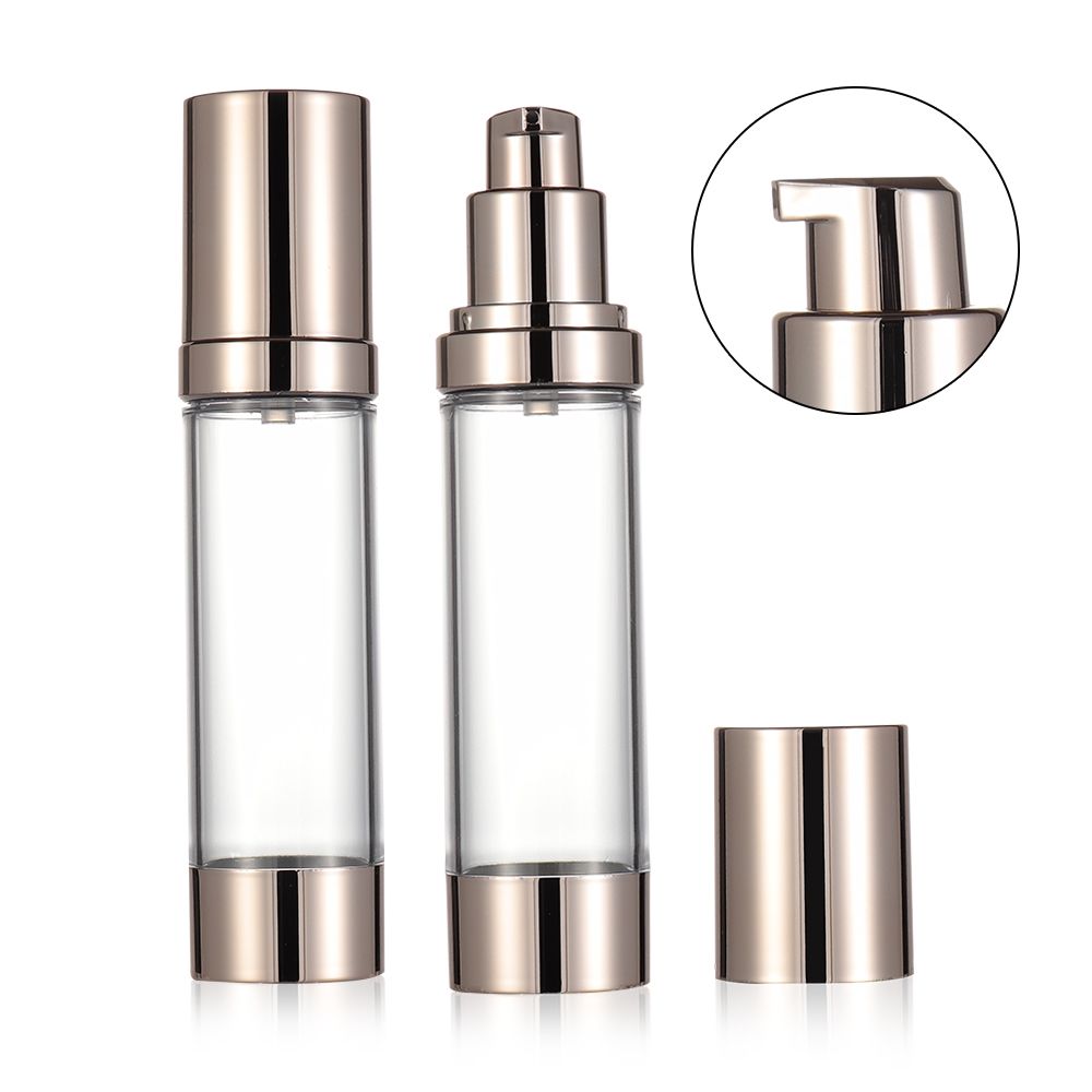 Portable Airless Empty Cosmetic Holder Lotion Vacuum Bottle Cream Container Refillable Bottle