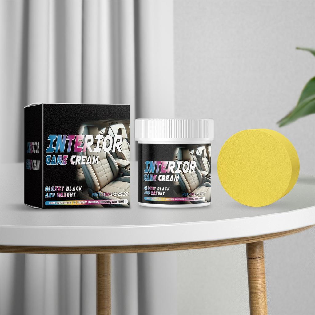 Leather Care Cream, Car Seat Care, Odor Neutralizer, Waterproof Care Cream, Car Interior Cleaning, Multi-functional Care Wax
