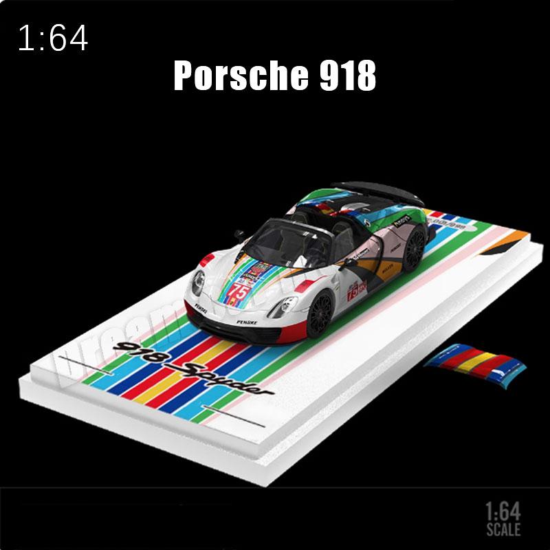 1:64 Porsche 918 Alloy Car Model Collectible Boutique Model Holiday Gift