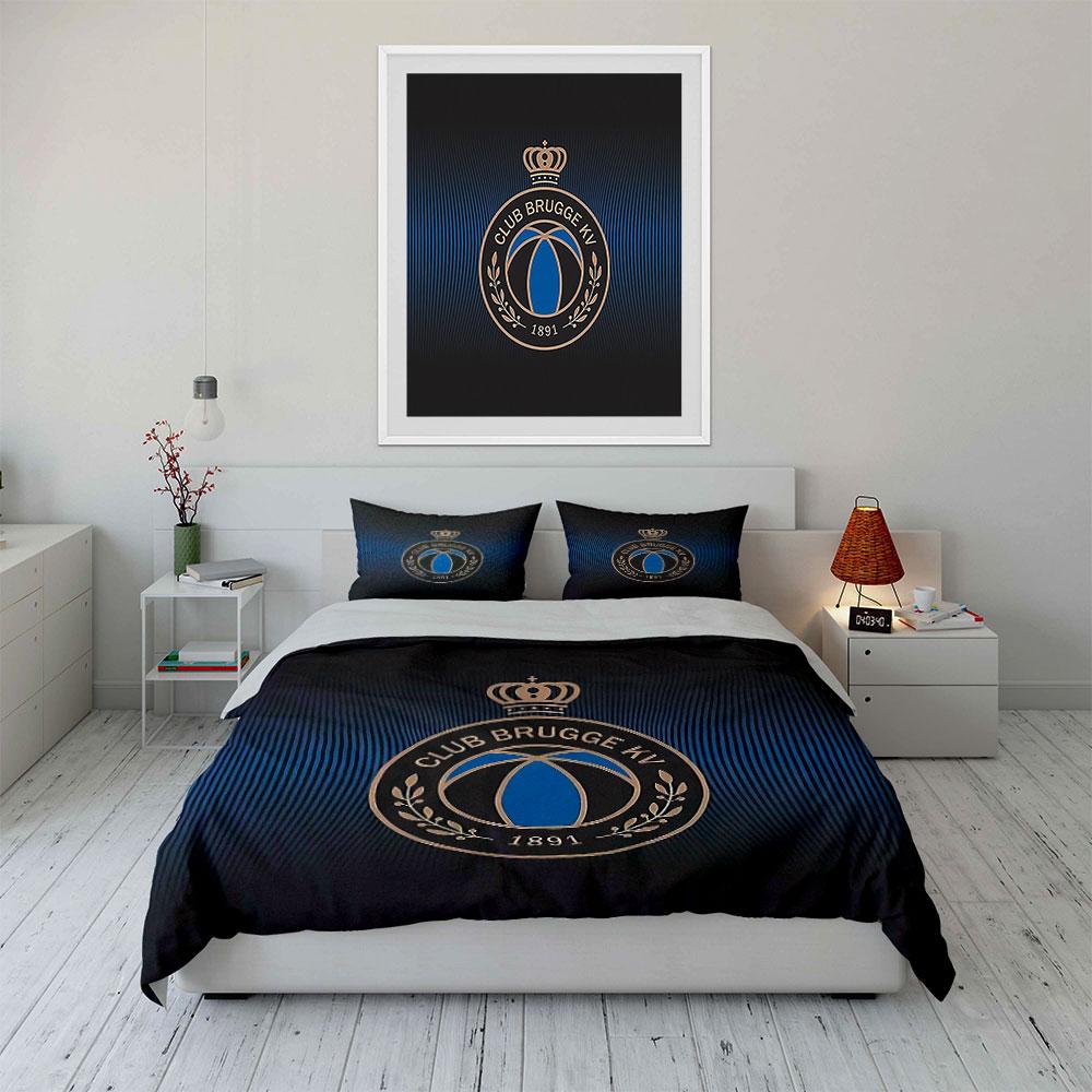 "Club Brugge KV Bedding Set" Bedding Duvet Cover Set Duvet Cover Pillowcases (1 * Duvet Cover 2 * Pillowcases, without duvet insert)