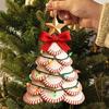 Yousheng Baseball String Lights Christmas Ornament Festive Lantern Design Sports Enthusiast Christmas Decor Holiday Decoration
