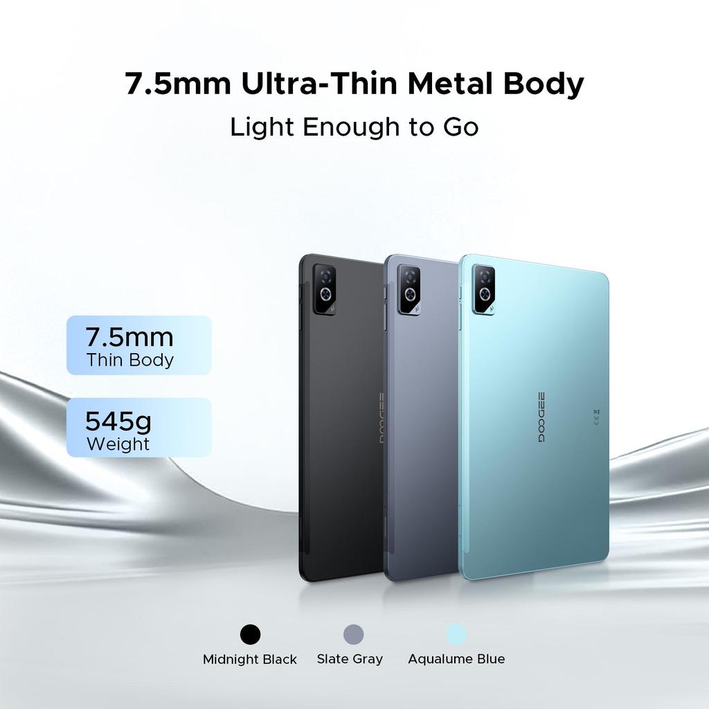 DOOGEE Tab G6 Pro 12 Inch 2.4K Tablet, Android 16 Tablet with Keyboard, 36GB+128GB/2TB, 9000mAh Battery, 4G LTE, Tablet with Pen, Mouse&Case