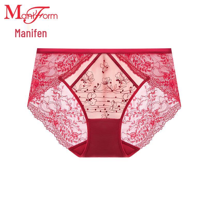 Maniform Women's Sexy Lace Low-Rise Briefs