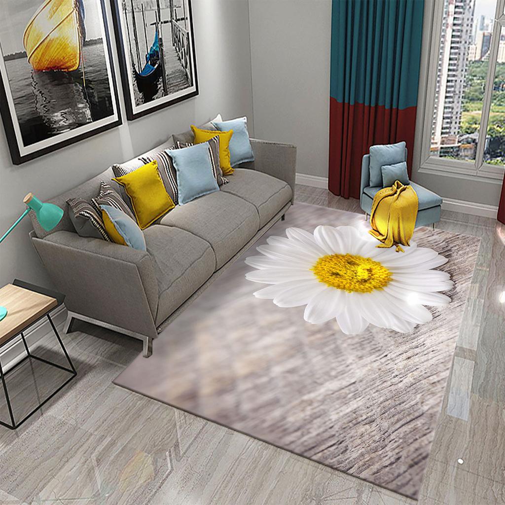 3D Красочный Ковер со Свежими Цветами для Кухни Ковер с Романтическим Цветочным Рисунком Ковер для Гостиной Ванной Комнаты Ковер для Пола Декор Ковра для Спальни Девочки