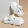 Women  New Slipper Hole Shoes Summer Outdoor Casual Footwear Lightweight Wear Resistant Trending White Beach Shoes Girls