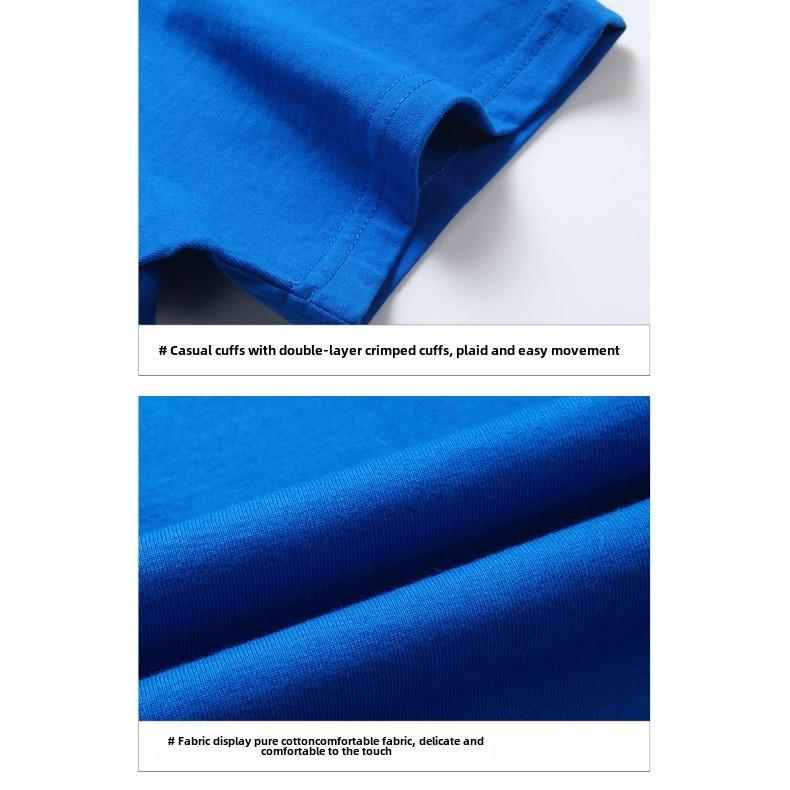 GMXIA Футболка из хлопка с коротким рукавом, мужская модная свободная футболка с коротким рукавом и принтом