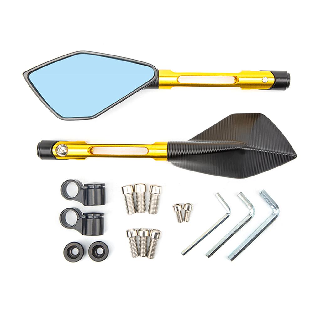 Аксессуары для руля мотоцикла: Боковые зеркала заднего вида Зеркала заднего вида на руль Зеркало с антибликовым покрытием 8/10 мм