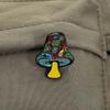 Abstract Colorful Mushrooms Enamel Pins Custom Funny Mushrooms Brooches Lapel Badges Clothes Plant Jewelry Gift for Friends