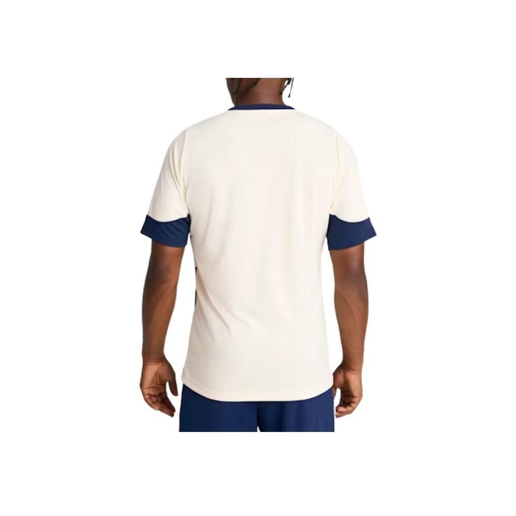 Puma Logo Color Block Round Neck Short Sleeve T-Shirt Men Tops Sugar-Almond 779512-12