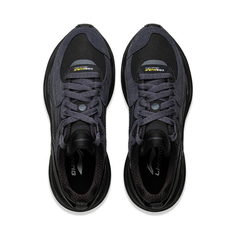 Li Ning CF Origin V4 Sports Удобные износостойкие дышащие повседневные туфли с низким верхом для мужчин, повседневная обувь черного цвета AGLU283-3