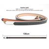 Fashion PU Leather Belt Alloy buckle Elliptical Buckle Waistband Thin Jeans Belt Women