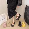 Fashion Summer Fashion Thick Bottom Clip Toe Women Slippers  Fashion Platform Flats Slides Female Shoes Zapatos De Mujer