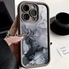 Чехол для телефона с мраморным узором для iPhone 15 16 17 Pro Чехол для iPhone 11 12 13 14 Pro Max Air 16E 7 8 Plus SE2 Матовый противоударный чехол