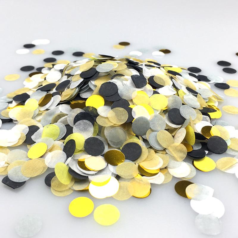 1000pcs/bag 1cm Paper Confetti Mix Color for Wedding Birthday Party Decoration Round Tissue Balloons 10g Baby Shower Decorations 5