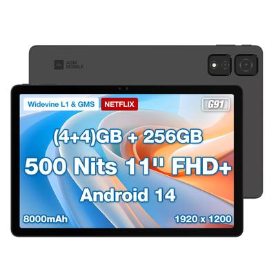 AGM PAD T2 Android 8 256GB MTK G91 1920x1200 FHD Widevine 8000mAh GMS Face Full Metal and Japanese Instruction Manual [11-inch Wi-Fi Tablet] 14,