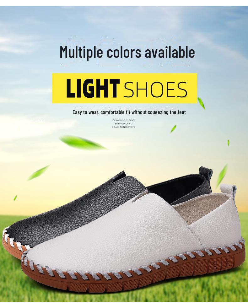 Мужские повседневные туфли-лодочки из искусственной кожи большого размера с круглым носком