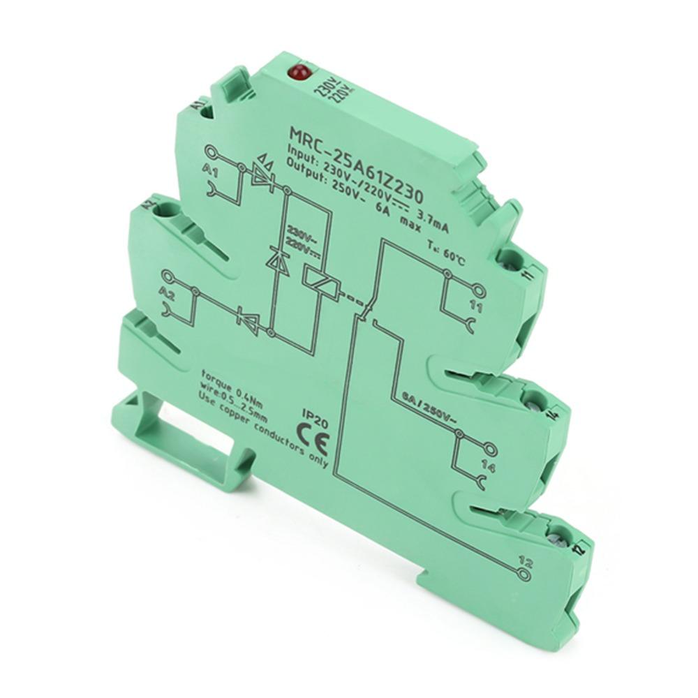 6.2mm Thickness Ultra-thin Relay 230VAC/220VDC Ultra-thin PLC Relay Industrial Control