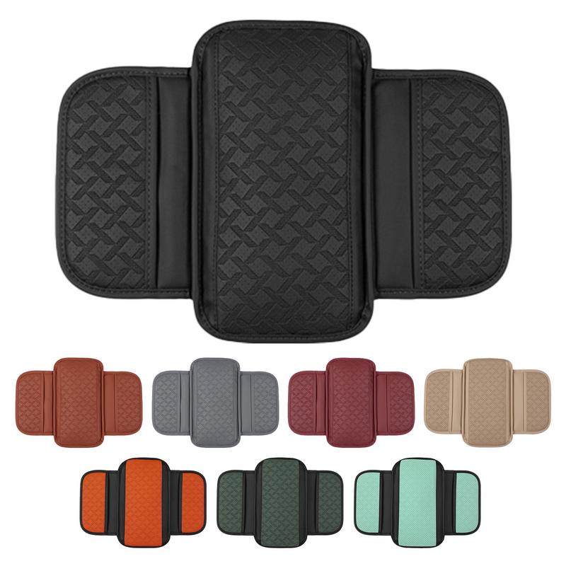 Car Armrest Cover Height Pad With Side Storage Bags Automotive Armrest Arm Support Cushion Protective Pad for Car Interior