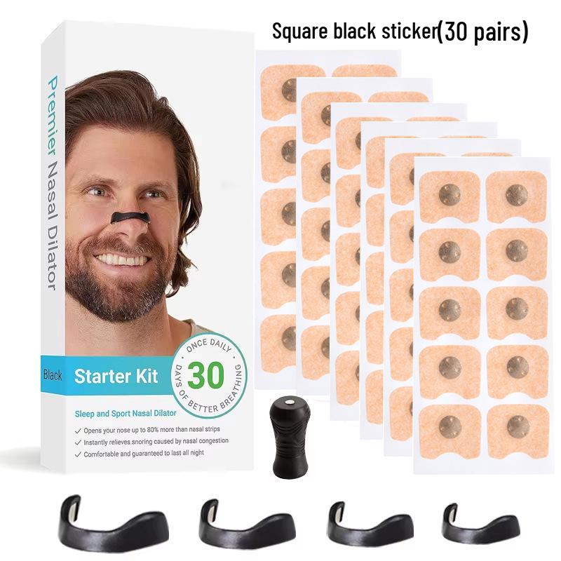 Магнитные назальные полоски и зажимы для носа для улучшения дыхания