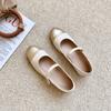 French Retro Mary Jane Single Shoes 2024 Summer New Style Fashion Flat Bottomed Versatile Comfortable Low Heeled Platform Shoes