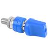 Клемма-барашек M10, 100 А, большой ток, для 4 мм штекера типа «банан», синий