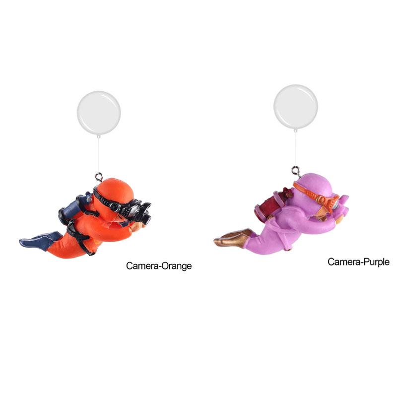 Resin Floating Simulated Diver Toy 1/2pcs Aquarium Decor Fish Tank Landscaping Pendant Ornament Accessories