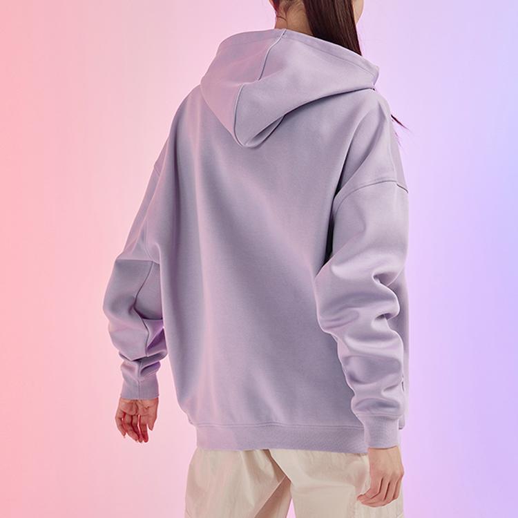 Nike Цветной вышитый многоцветный трикотажный пуловер с капюшоном женские толстовки фиолетовые DO9248-555