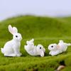 Bunny Rabbit Ornaments Animal Craft DIY Miniature Fairy Garden Supplies Figurine Easter