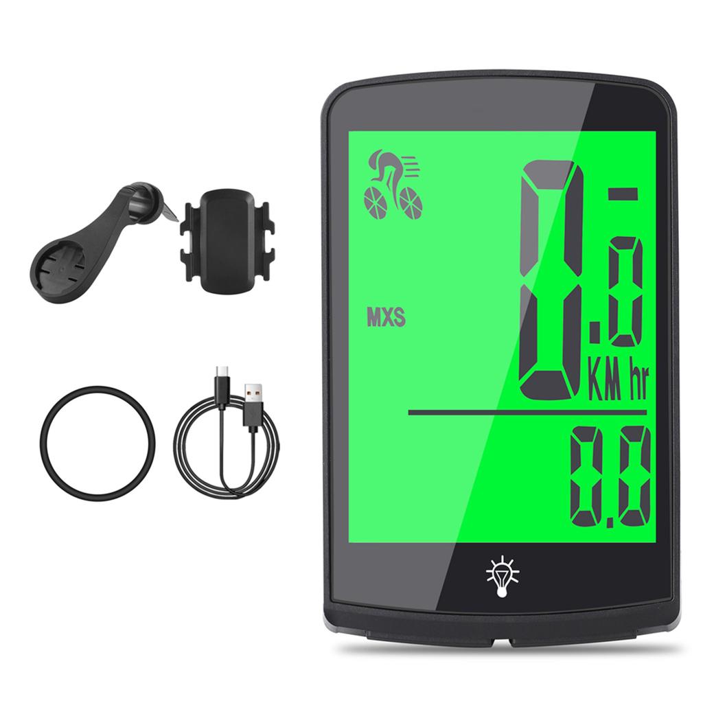 Bike Speed Meter Rainproof Cycle Mileometer Multi Functional Digital Bike Speedometer Full Screen Mobilephone APP