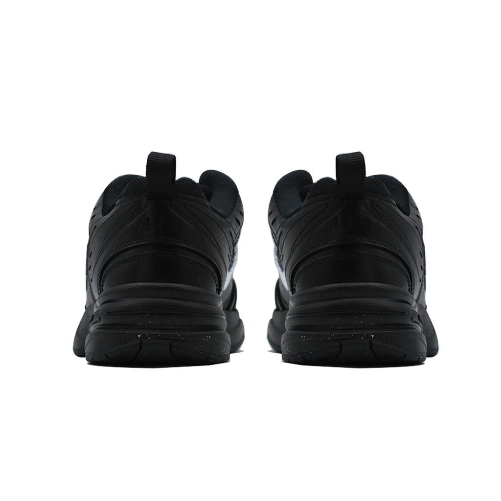 Nike Air Monarch 4 Нескользящие, Износостойкие, Увеличивающие Рост Низкие Массивные Кроссовки Унисекс Черно-Белые 415445-001(Team140-s-box)