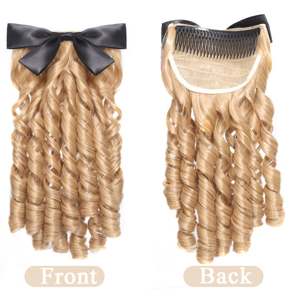 Синтетический ретро-кудрявый хвост принцессы с расческой, европейский пышный хвостик, заколка для волос, натуральный накладной хвост, мода