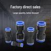 PU Quick-Connect Pneumatic Air Hose Coupler (Sizes: 4-16mm) - Plastic Straight-Through Connector