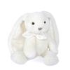 Peluche - HISTOIRE D'OURS - Lapin Preppy Chic - 30CM - Blanc - Doux Et Moelleux