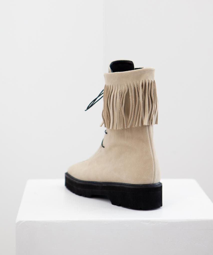 Twvp Boheme Fringe Ankle Boots 22F08Iv Boheme Fringe Ankle Boots