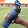 400 мл/560 мл Матовая спортивная бутылка для воды Не содержит BPA Защищенная от протечек спортивная бутылка для воды Туризм Пеший туризм Портативная Уличная Езда Бутылки для спортзала