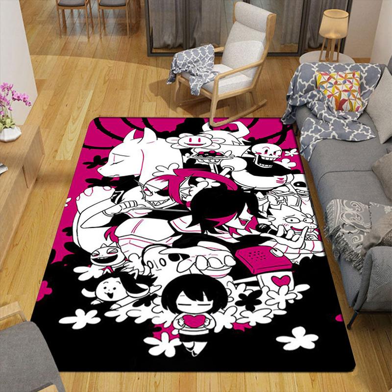 Undertale Rug Floor Mat for Living Room or Bedroom Soft and Comfortable Carpet a Gift for Birthday and Holiday.