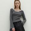 ATELIER NAIN Узкий трикотаж с вырезом-лодочкой Sherin (T-6757)