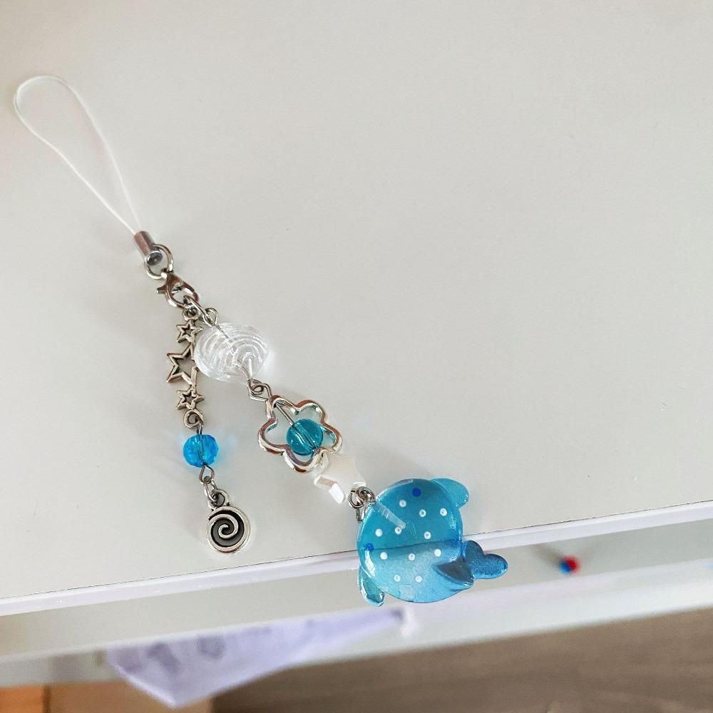 Цепочка для мобильного телефона с морской тематикой, ремешок для телефона в виде акулы, брелок для телефона, аксессуары для телефона